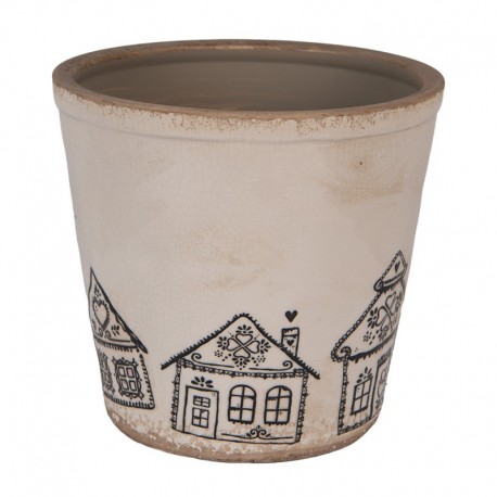 Osłonka Na Doniczkę z Pierniczkami A Clayre & Eef