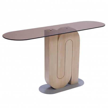 Konsola z Drewna Mango i Metalu Baliani