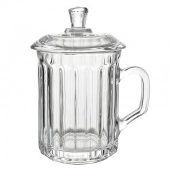 Szklany Kubek z Pokrywką Clayre & Eef