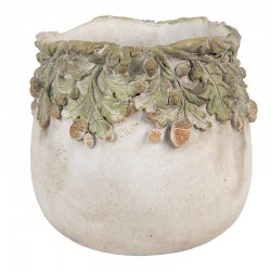 Osłonka Na Doniczkę z Liśćmi A Clayre & Eef