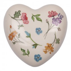 Ceramiczne Serce w Kwiaty C Clayre & Eef