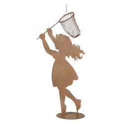 Metalowa Dekoracja Wysoka Dziewczynka 87 cm Clayre & Eef