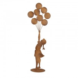 Metalowa Dekoracja Wysoka Dziewczynka 80 cm Clayre & Eef