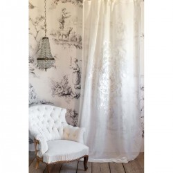 Firana w Stylu Francuskim Kremowa A Blanc Mariclò
