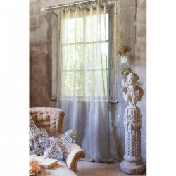 Lniana Firana Beżowa A Blanc Mariclò