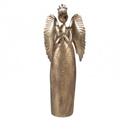 Duża Figura Anioła Metalowa A Clayre & Eef