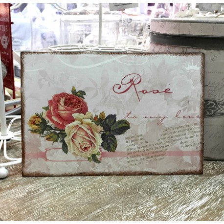 Metalowe Tabliczki z Różami