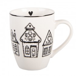 Porcelanowy Kubek z Pierniczkami 350 ml Clayre & Eef