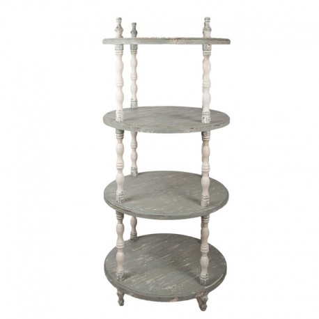 Prowansalski Regał Postarzany Okrągły Clayre & Eef