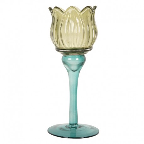 Szklany Świecznik Na Tealight Kolorowy H Clayre & Eef