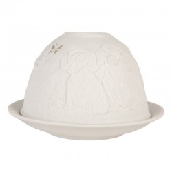 Porcelanowy Świecznik Na Tealight X Clayre & Eef