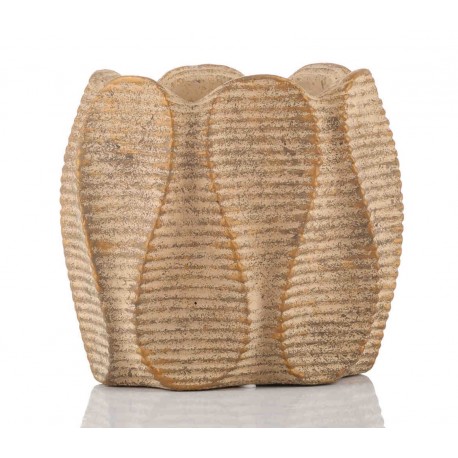 Owalna Osłonka Na Doniczkę Aluro Waxy L