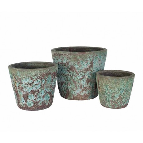 Donice Belldeco Garden Old Azure kpl. 3 szt.