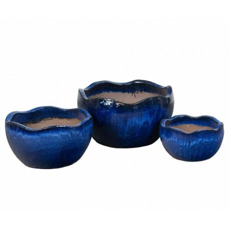 Donice/Misy Belldeco Garden Cobalt kpl. 3 szt.
