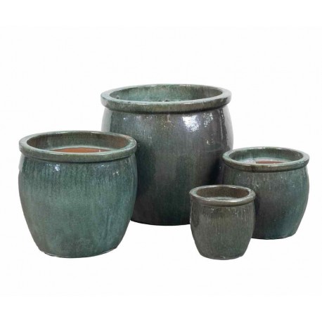 Donica Belldeco Garden Old Misty Green Pękata kpl. 4 szt.