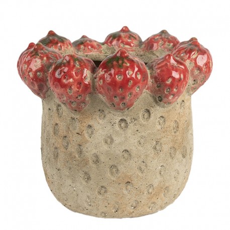 Osłonka Na Doniczkę z Truskawkami A Clayre & Eef