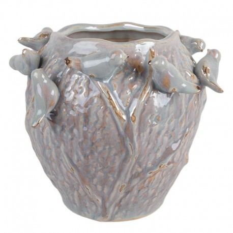 Osłonka Na Doniczkę z Ptaszkami A Clayre & Eef