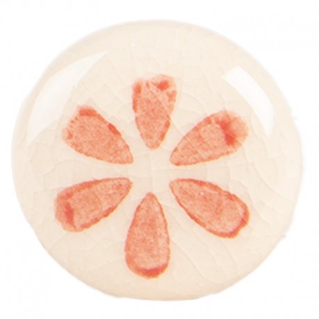 Ceramiczna Gałka Meblowa z Kwiatkiem B Clayre & Eef