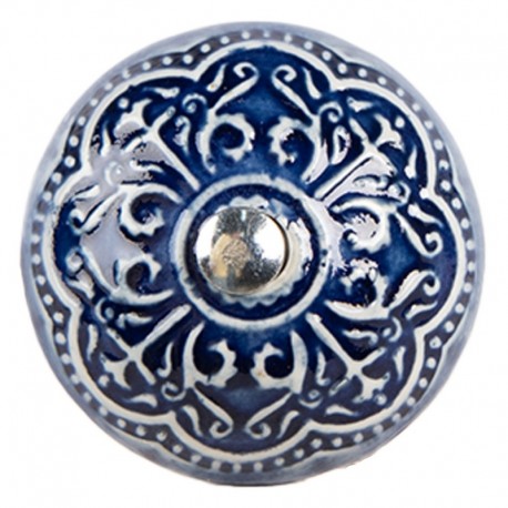 Ceramiczna Gałka Meblowa we Wzorki E Clayre & Eef