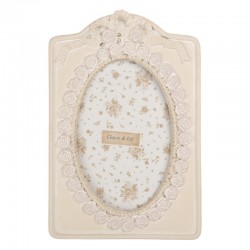 Ramka w Stylu Prowansalskim Kremowa E Clayre & Eef