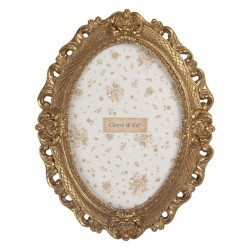 Owalna Złota Ramka Na Zdjęcie B Clayre & Eef