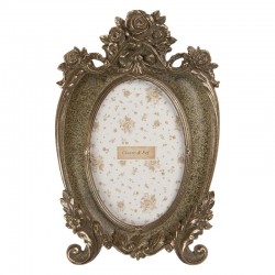Złota Ramka Na Zdjęcie z Różami A Clayre & Eef