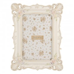 Ramka w Stylu Prowansalskim Kremowa F Clayre & Eef