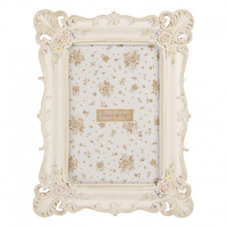 Ramka w Stylu Prowansalskim Kremowa F Clayre & Eef