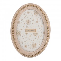 Owalna Ramka w Stylu Prowansalskim Kremowa A Clayre & Eef