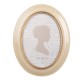 Owalna Ramka w Stylu Prowansalskim Beżowa A Clayre & Eef