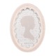 Owalna Ramka w Stylu Prowansalskim Różowa A Clayre & Eef