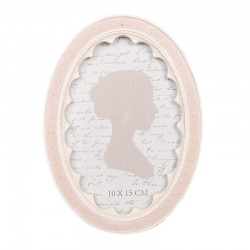 Owalna Ramka w Stylu Prowansalskim Różowa A Clayre & Eef