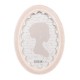 Owalna Ramka w Stylu Prowansalskim Różowa C Clayre & Eef