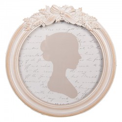 Beżowa Ramka Na Zdjęcie z Kokardką A Clayre & Eef