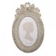 Owalna Ramka w Stylu Prowansalskim Beżowa D Clayre & Eef