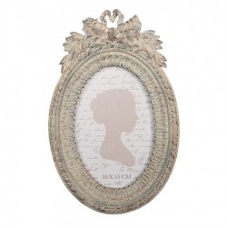 Owalna Ramka w Stylu Prowansalskim Beżowa D Clayre & Eef