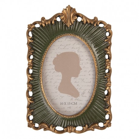 Ramka Na Zdjęcie Zielono - Złota Clayre & Eef
