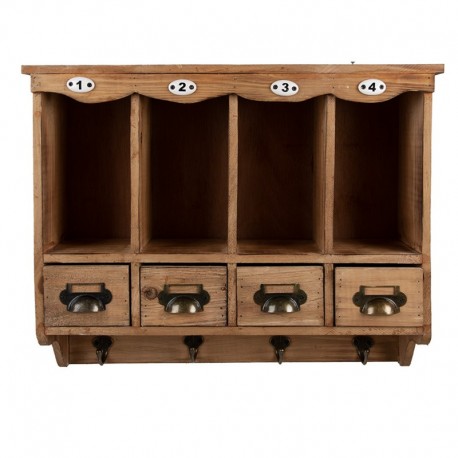 Szafka Ścienna z Wieszakami Rustykalna C Clayre & Eef