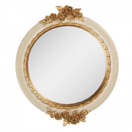 Lusterko Ścienne Prowansalskie Okrągłe A Clayre & Eef