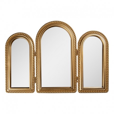 Lustro Trójdzielne Złote Clayre & Eef