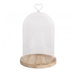 Tacka Ze Szklanym Kloszem Serce B Clayre & Eef