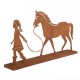 Metalowa Dekoracja Dziewczynka z Koniem Clayre & Eef