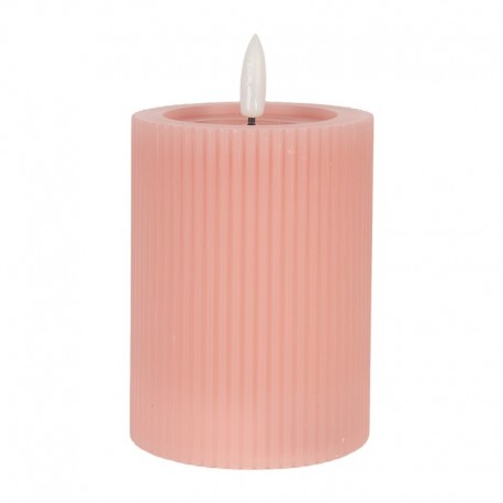 Świeca LED Różowa z Wosku Clayre & Eef