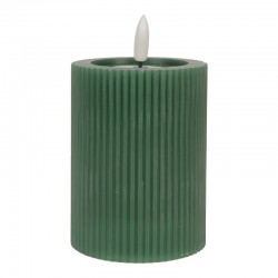 Świeca LED Ciemnozielona z Wosku Clayre & Eef