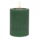Świeca LED Ciemnozielona z Wosku Clayre & Eef