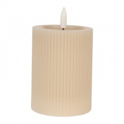 Świeca LED Beżowa z Wosku Clayre & Eef