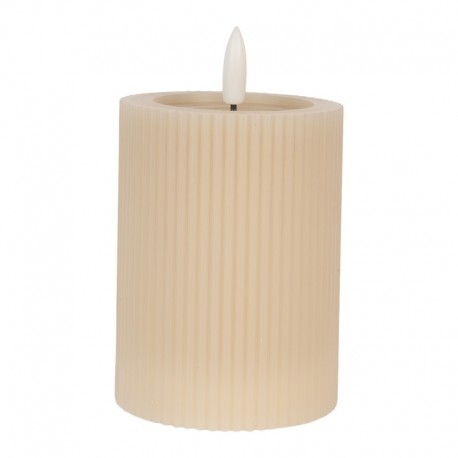 Świeca LED Beżowa z Wosku Clayre & Eef