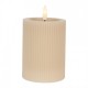 Świeca LED Beżowa z Wosku Clayre & Eef