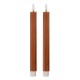Świece Stołowe LED Brązowe z Wosku 2 szt. Clayre & Eef