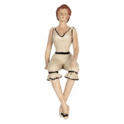 Dekoracja Vintage Siedząca Kobieta Clayre & Eef